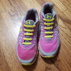 Under Armour Pink and Gray Athletic Shoes